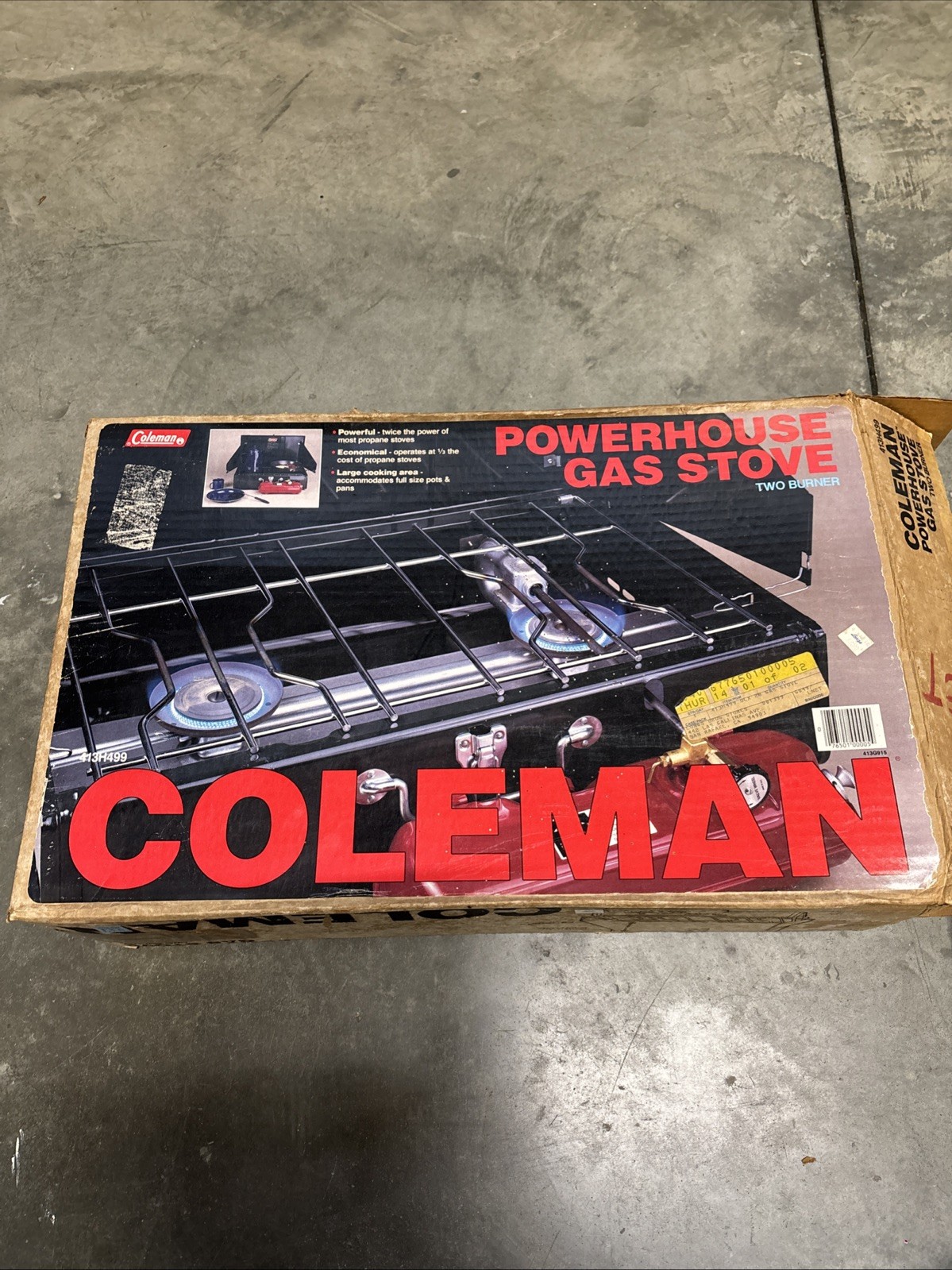 NOS Coleman Model 413H 413H499 2 Burner Camp Stove NEW OLD STOCK IN BOX!!!