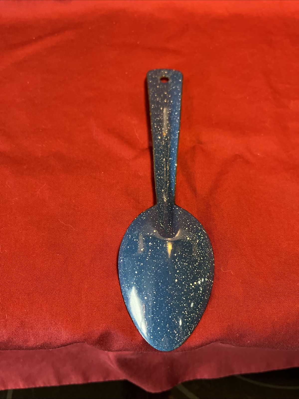 Enamel Camping Plate Serving Spoons & Crow Canyon Spoons Mixed Lot of 6 GUC