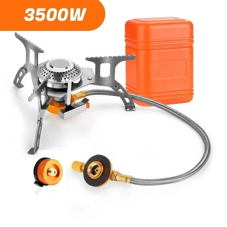 1pcs Portable Folding Camping Gas Stove 3500W Outdoor Picnic Hiking Burner – NEW