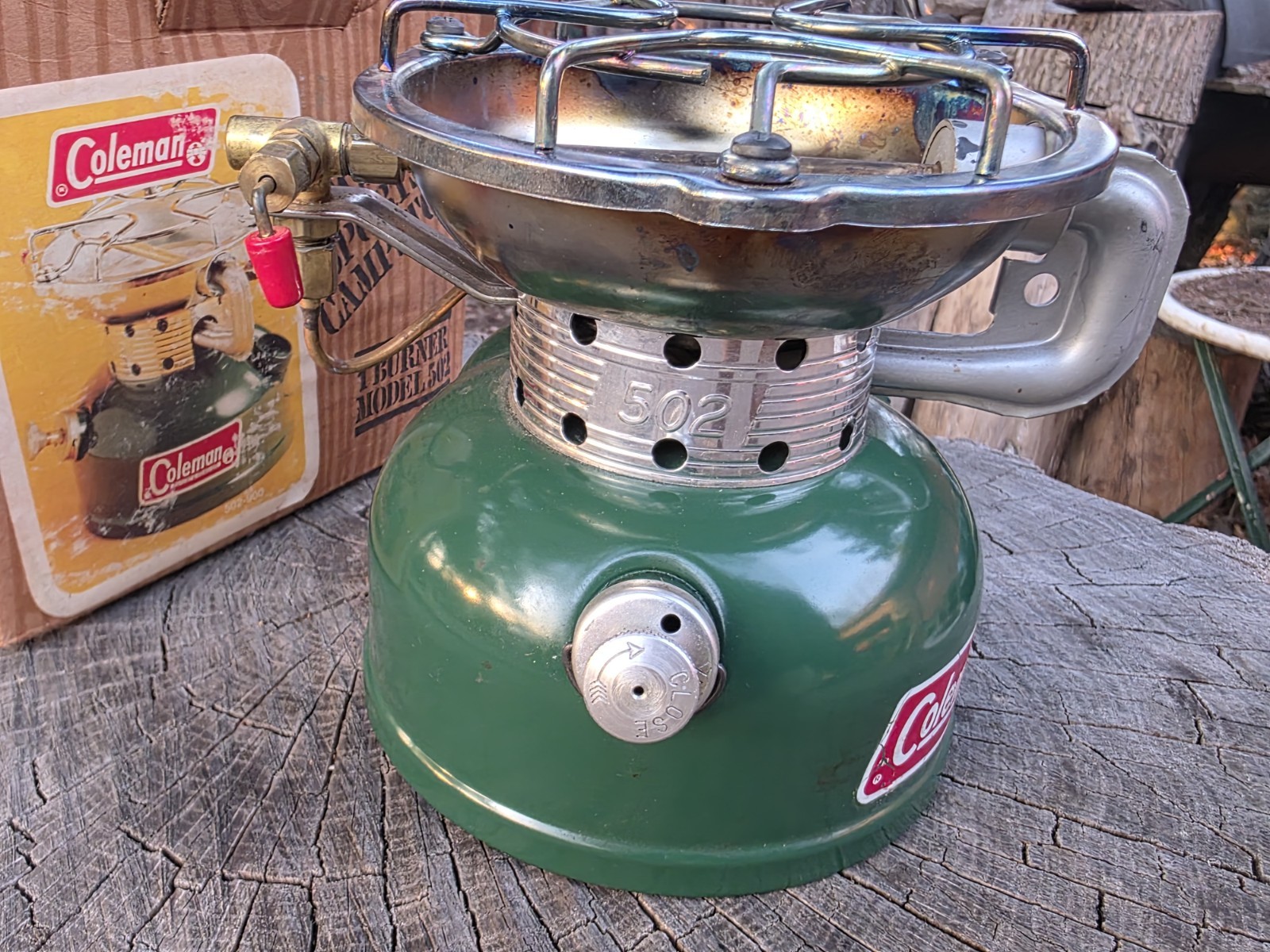 Vintage Coleman 1980 2/80 Sportster Camp Stove 502-700 Gas w/ Original Box