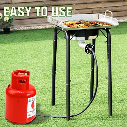 BBQ High Pressure Propane Cast-Iron Round Burner Head with Orifice Brass Fitting