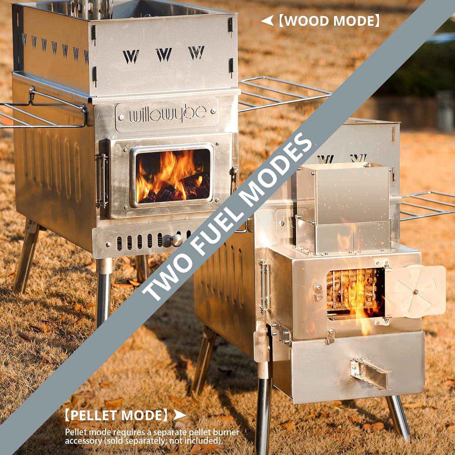 Outdoor Sauna Hot Tent Stove, Rocket Stove Heater, Portable Camping Wood Stove f