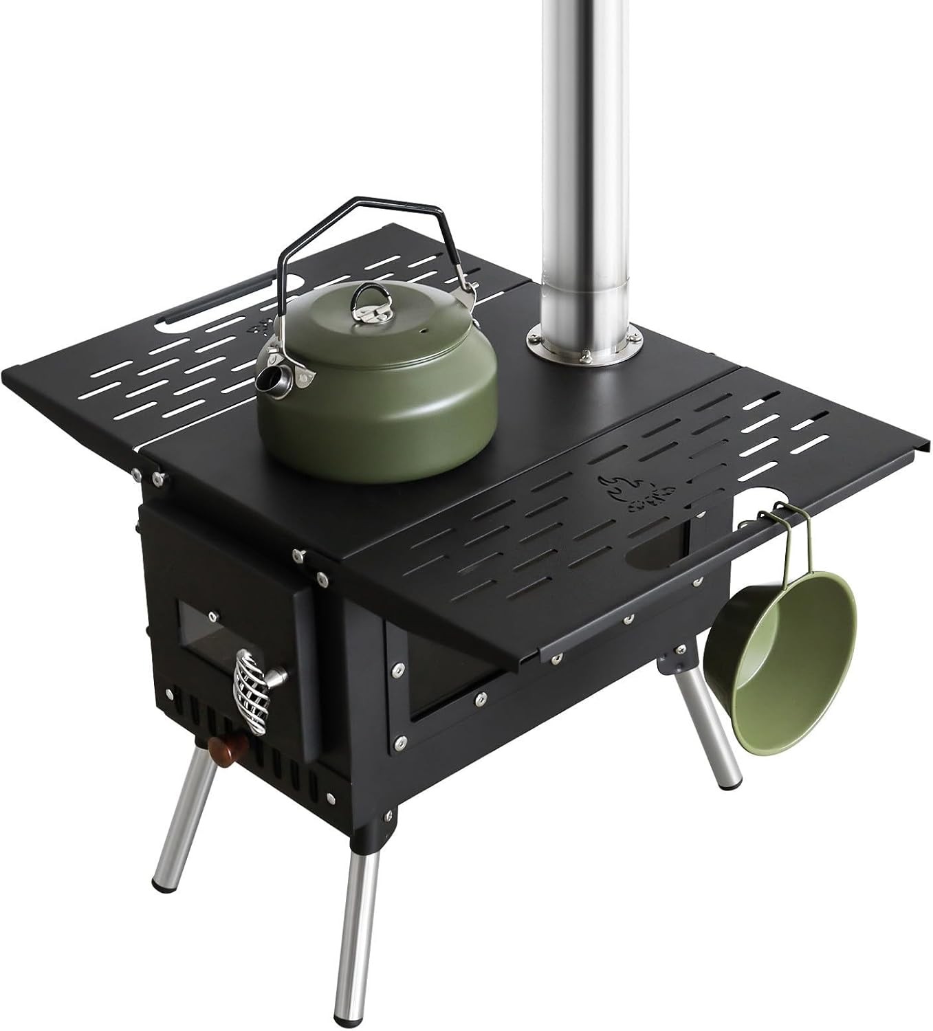 Outdoor Tent Stove Portable Camping Stove With Chimney Pipe for Outdoor Cooking
