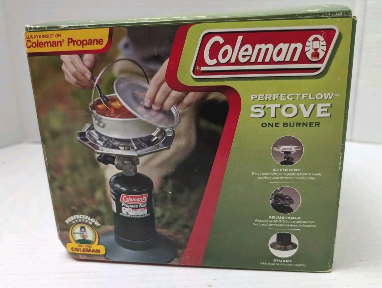 Coleman PerfectFlow 1-Burner Propane Stove Pressure and Heat Control READ