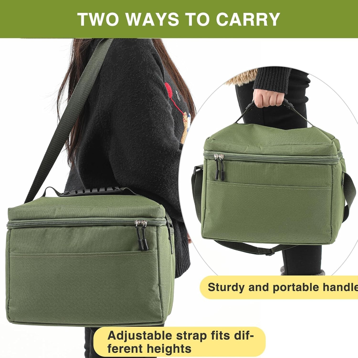 1LB Propane Tank Carry Bag with Padding Portable 16 OZ Cylinder Case Tank Holder