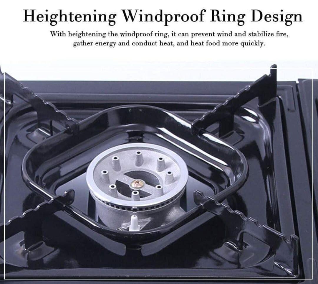 NEW High-Power 3500W Butane Camping Stove with Brass Windproof Cooking Burners
