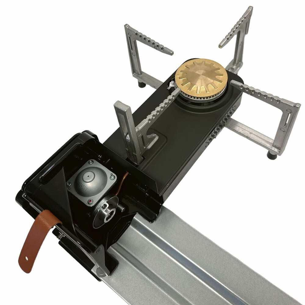 Black Portable Folding Single Burner Butane Stove 7250BTU Foldable Camping Stove