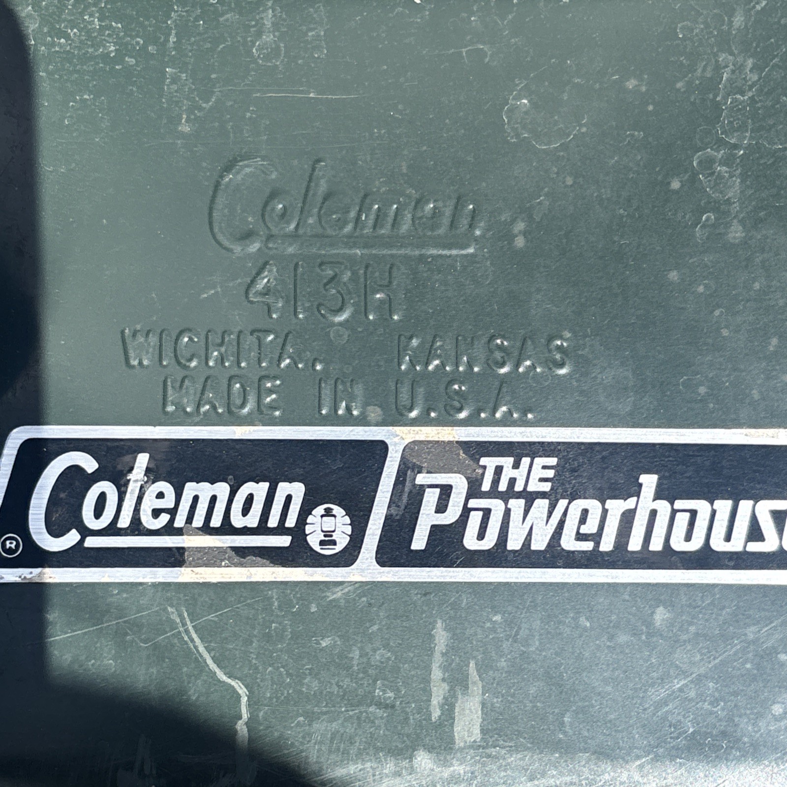 Vintage Coleman 413H Powerhouse Dual 2 Burner Gas Camp Stove 03-1985