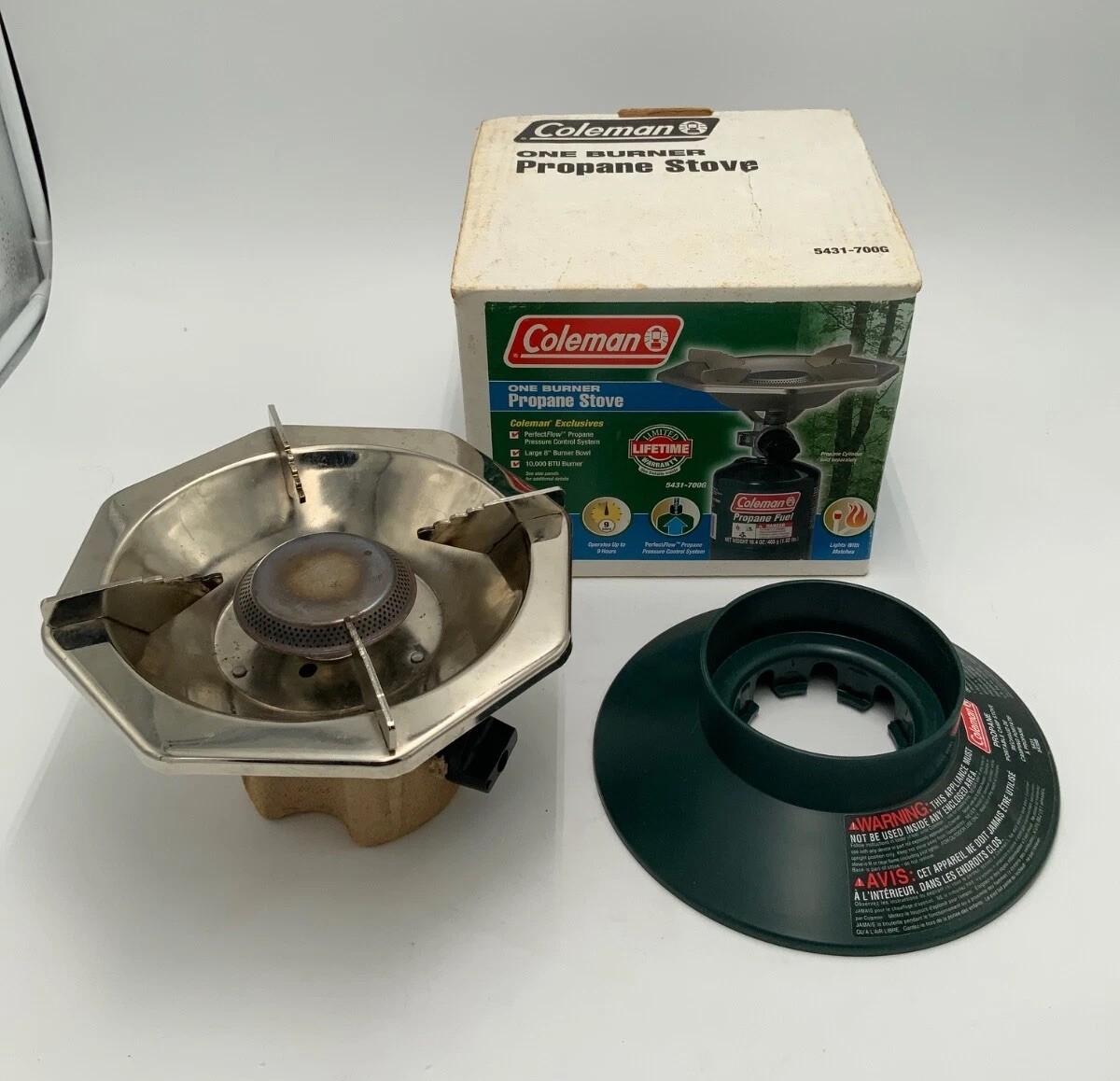Coleman One Burner Propane Stove Camp Camping Hiking Survival 5431-700G