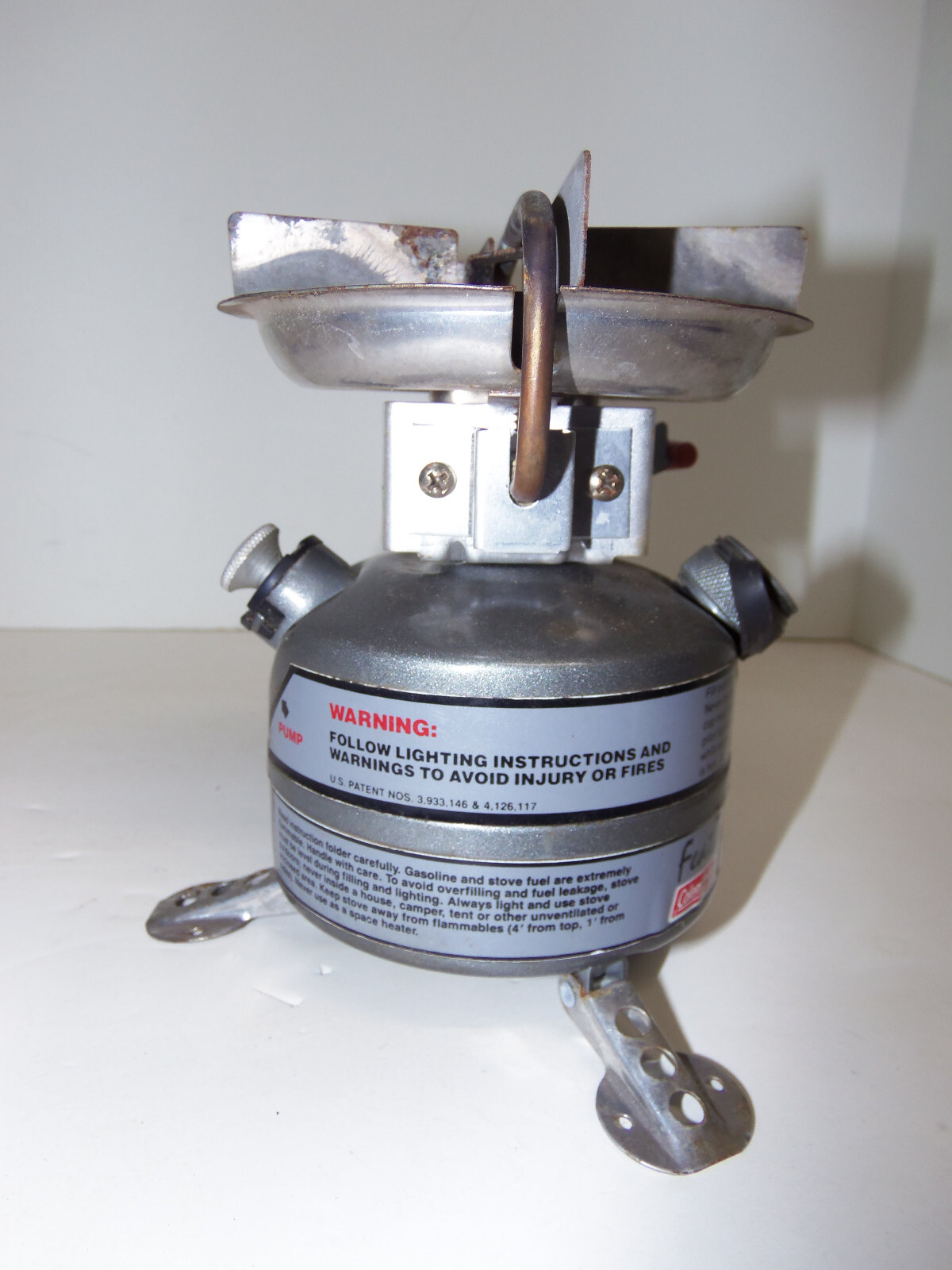 Vintage Coleman Peak 1 Feather 442 Dual Fuel Hiking Camping Stove Made In USA