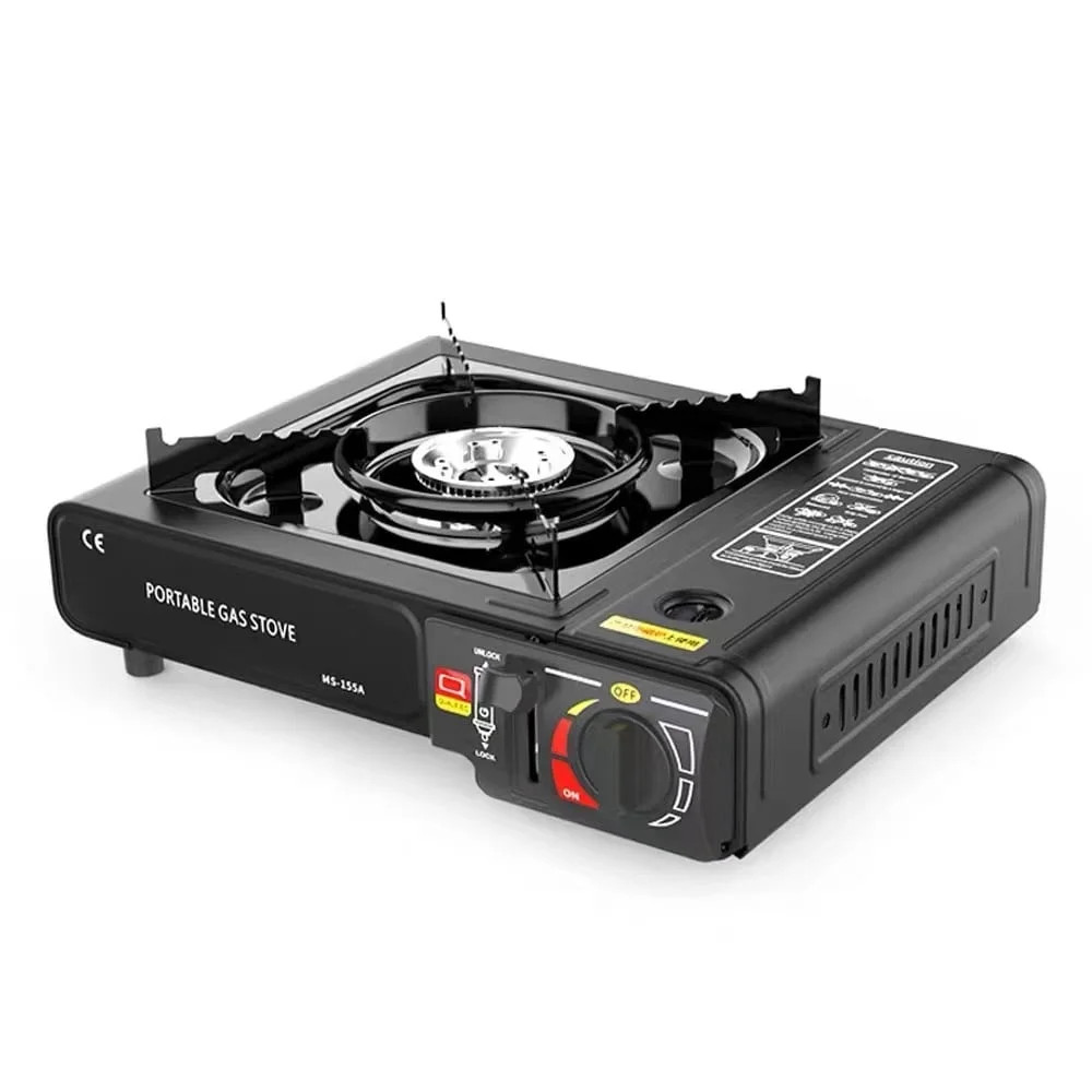 2900W Portable Camping Stove Adjustable Outdoor Cooker w/ Storage Case