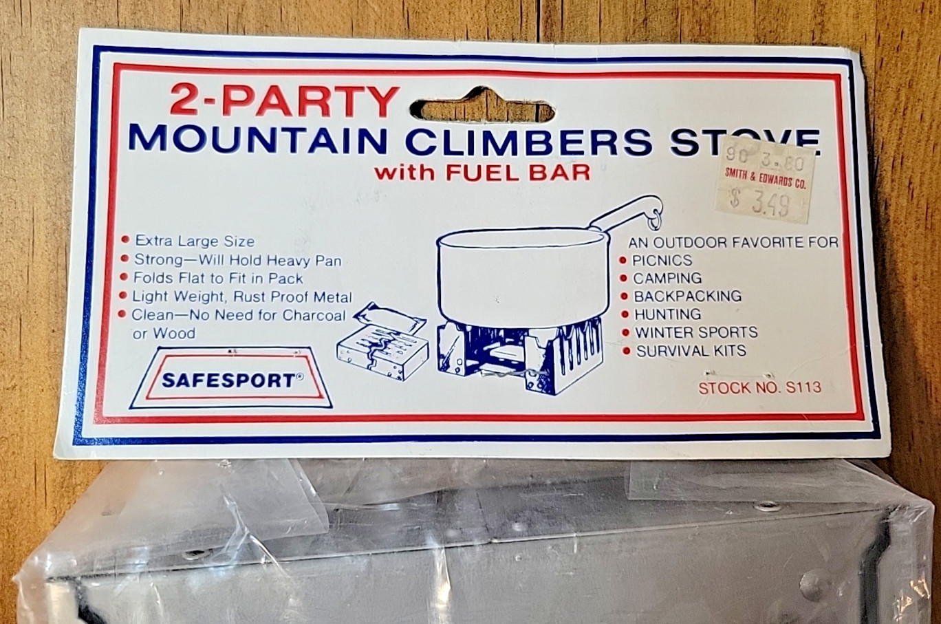 Safesport Mountain Climbers Stove w/2 Fuel Bars Hiking, Camping, Survival NEW