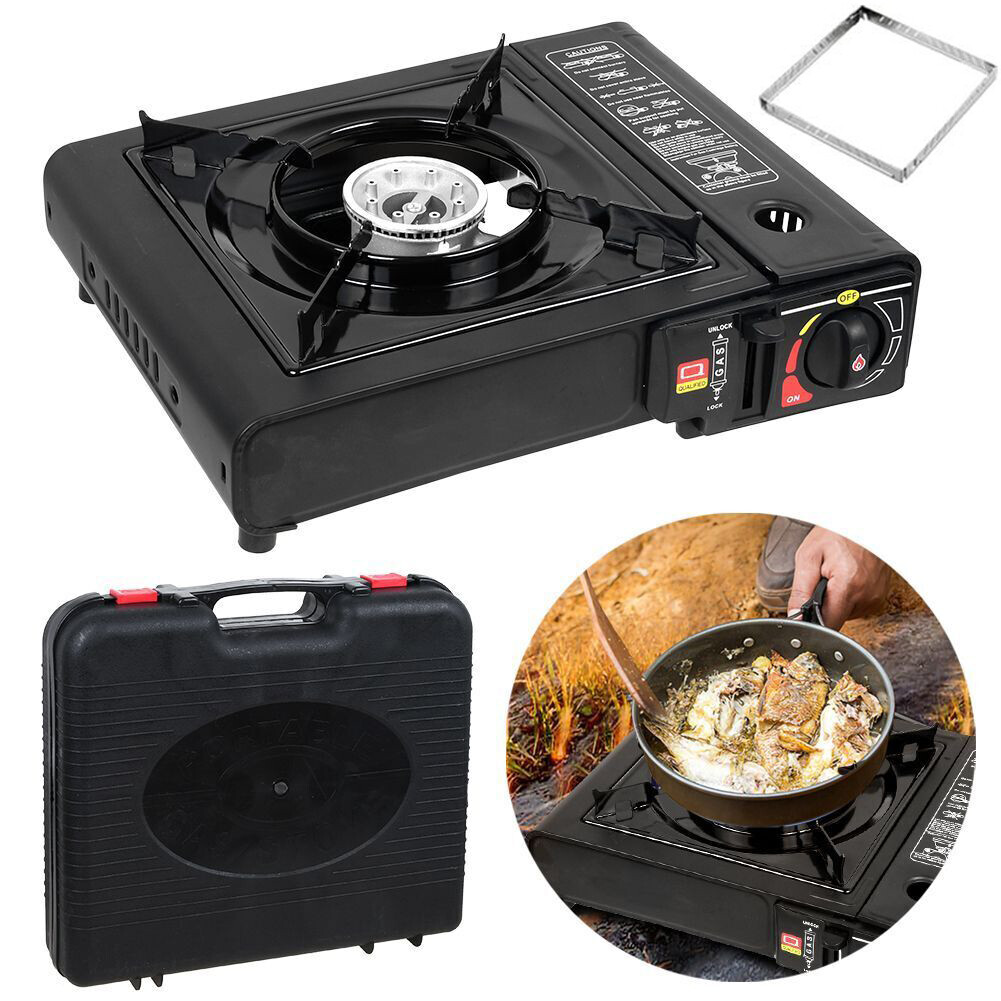 3000W Camping Stove Propane&Butane Windproof Fire Dual Fuel Brass Cooking Burner