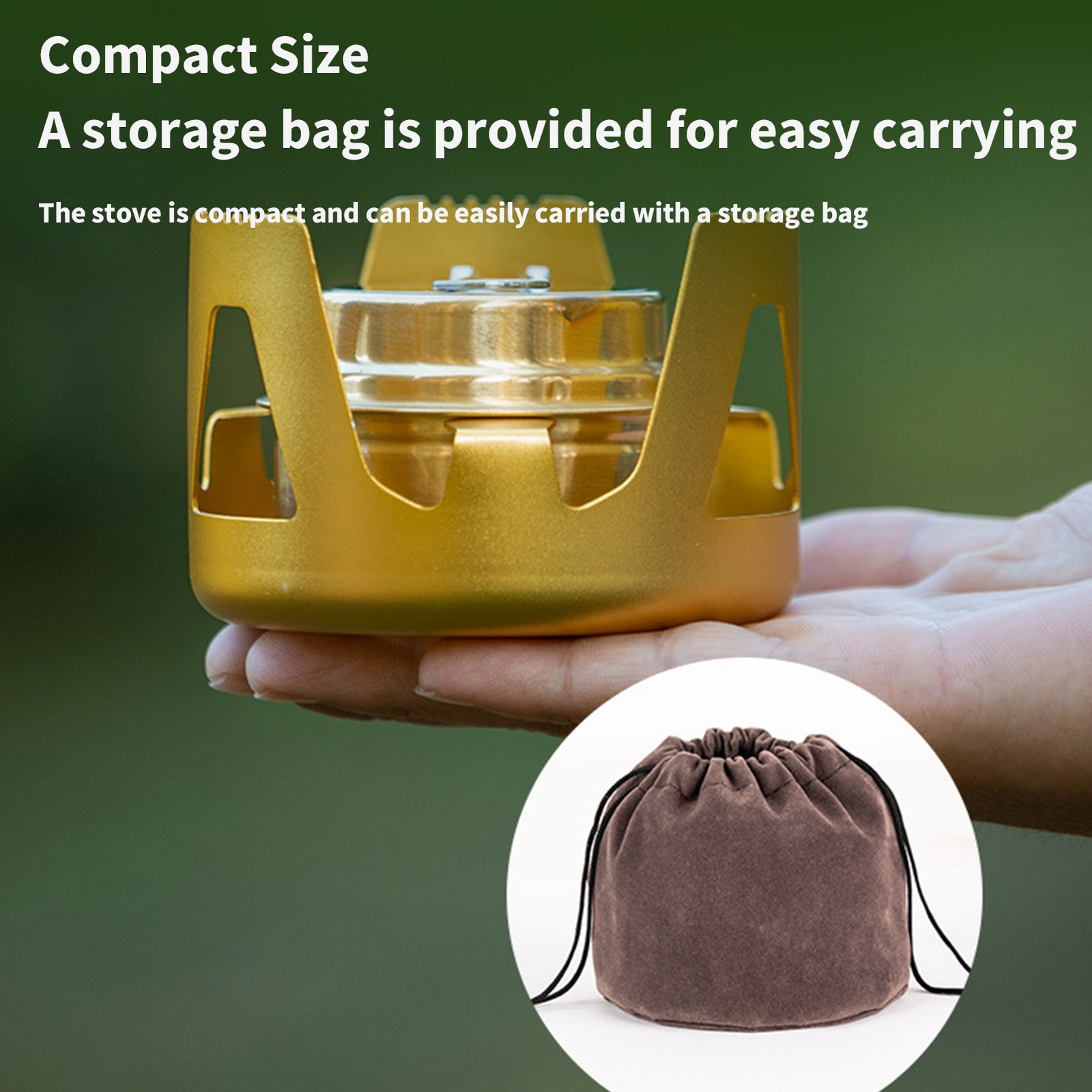 Mini Portable Alcohol Stove Burner Outdoor for Backpacking Hiking Camping Tool