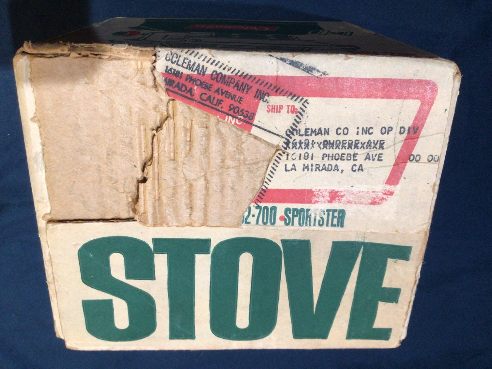 NEW Vintage 1971 COLEMAN Model 502-700 One Burner Sportster Stove NIB unfired 71