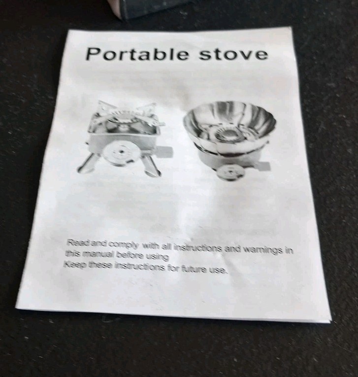 Journeyman Portable Camping Gas Stove Butane Cooking Equipment w/Storage Bag