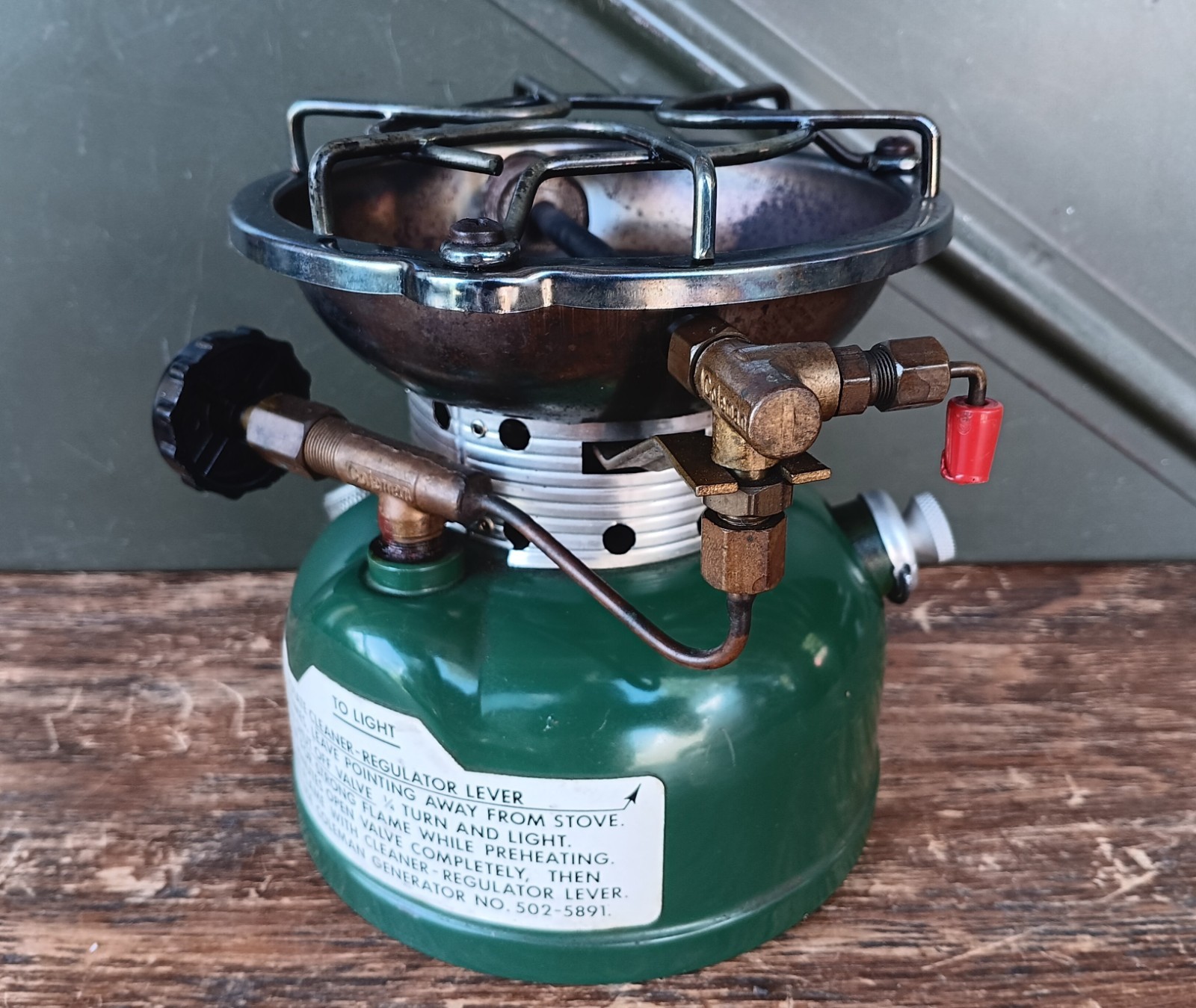 Coleman Stove Sportster 502 Camp w/Box & Instr ~ Single Burner Gas 1979 Vintage