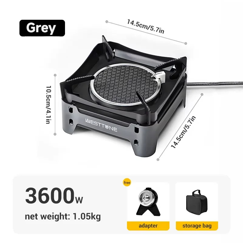 WESTTUNE Outdoor Infrared Combustion Stove Portable Cooking Burner 3600W Gas Sto