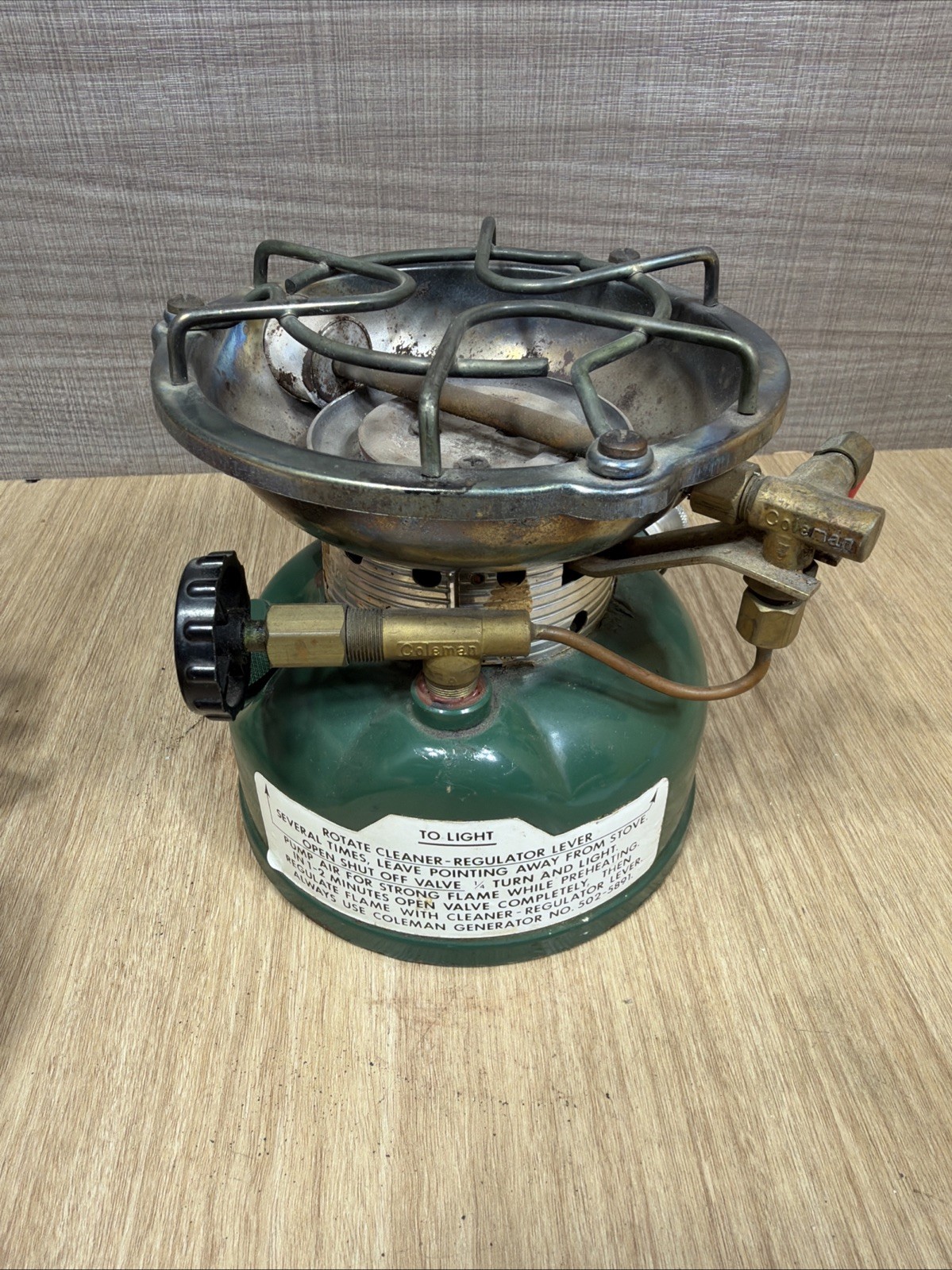 Vintage Coleman Stove 502 Sportster Camping 3/78 Outdoorsman Untested