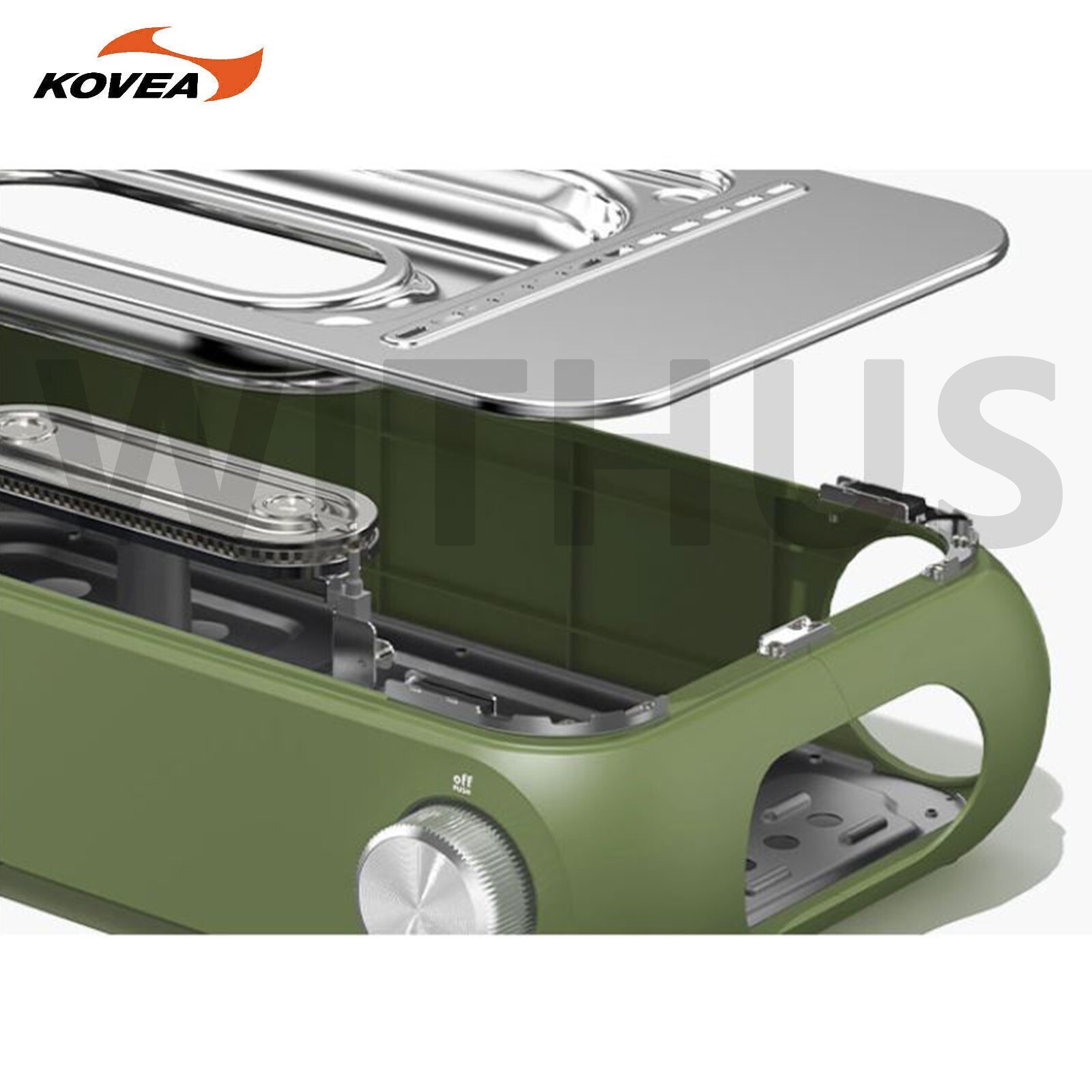 KOVEA Guibada CERAMIC 3WAY All-in-one Olive green Multi Stove Grill & Carry Bag