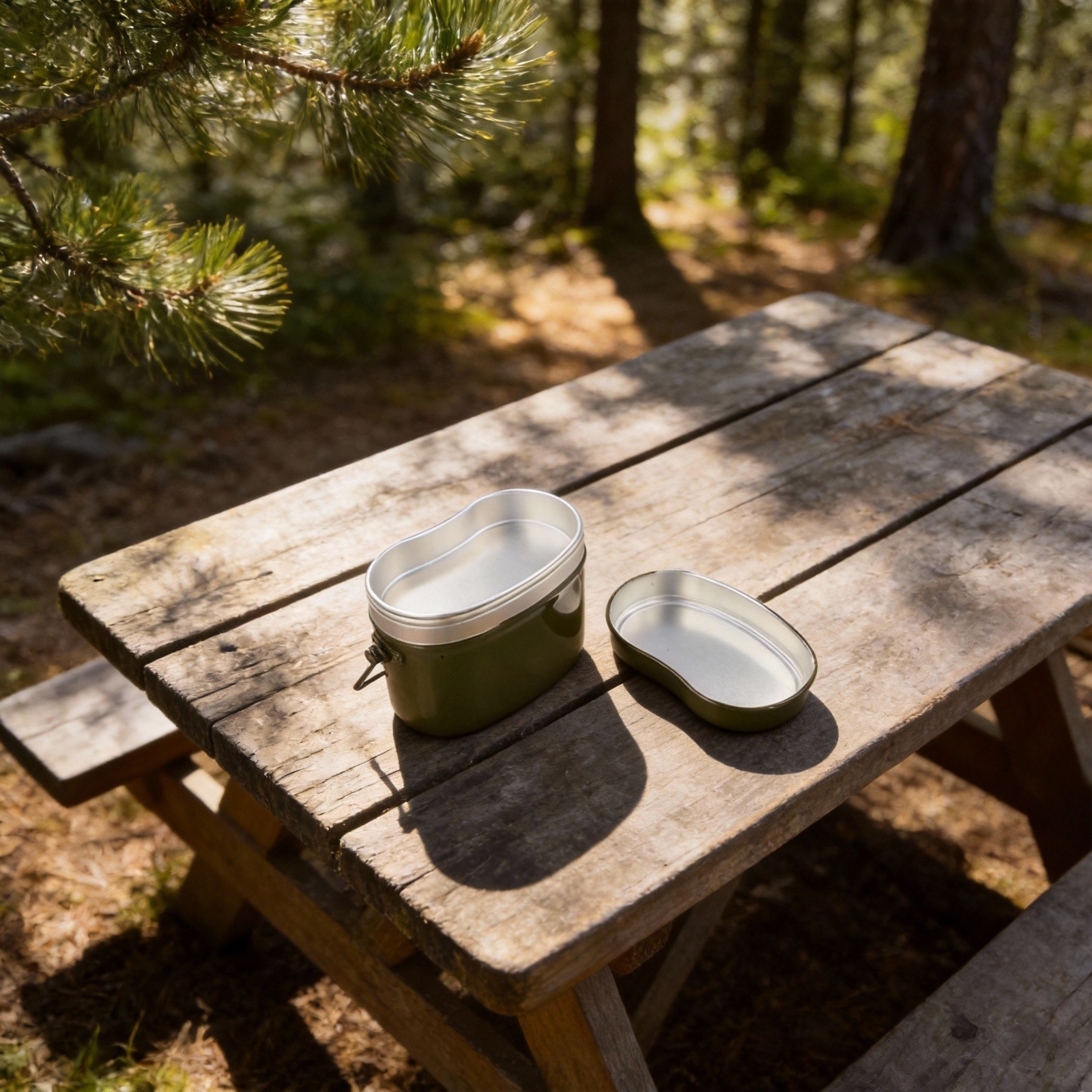 Aluminium Cooking Set with Saucepan for Camping and Outdoor Enthusiasts