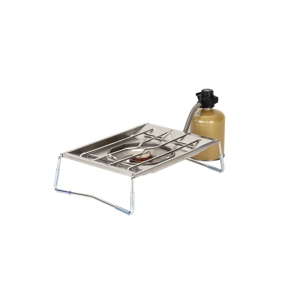 Snow Peak flat burner GS-450R Camping cookwear Stainless Steel Silver Outdoor