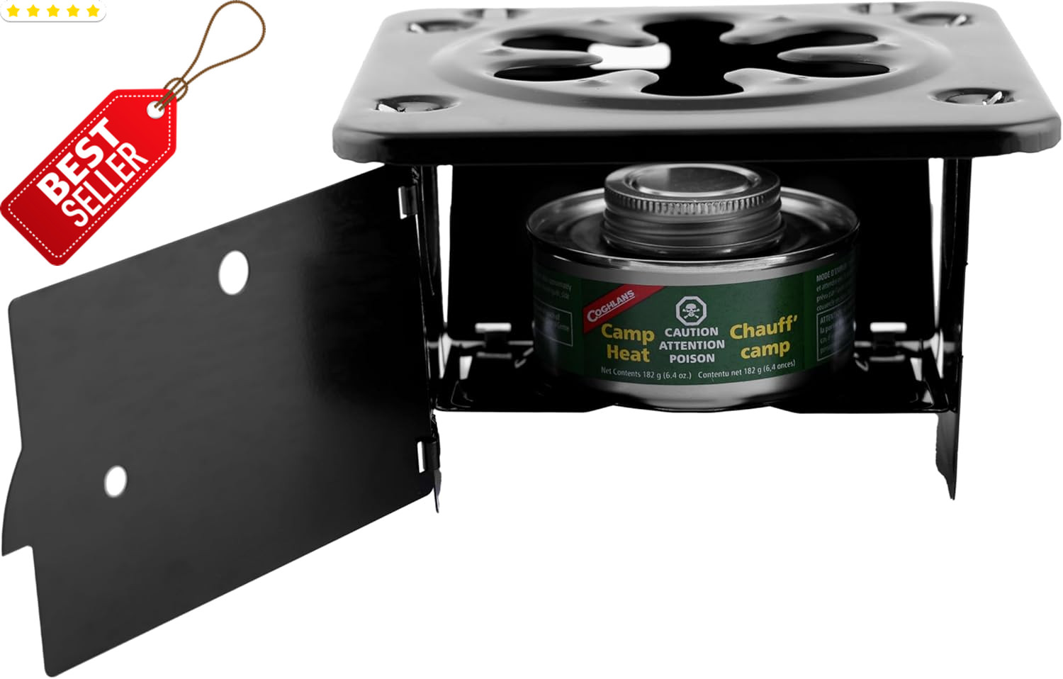 Coghlan’s Folding Camp Stove Portable Steel Cooker for Hiking Camping Heat – US
