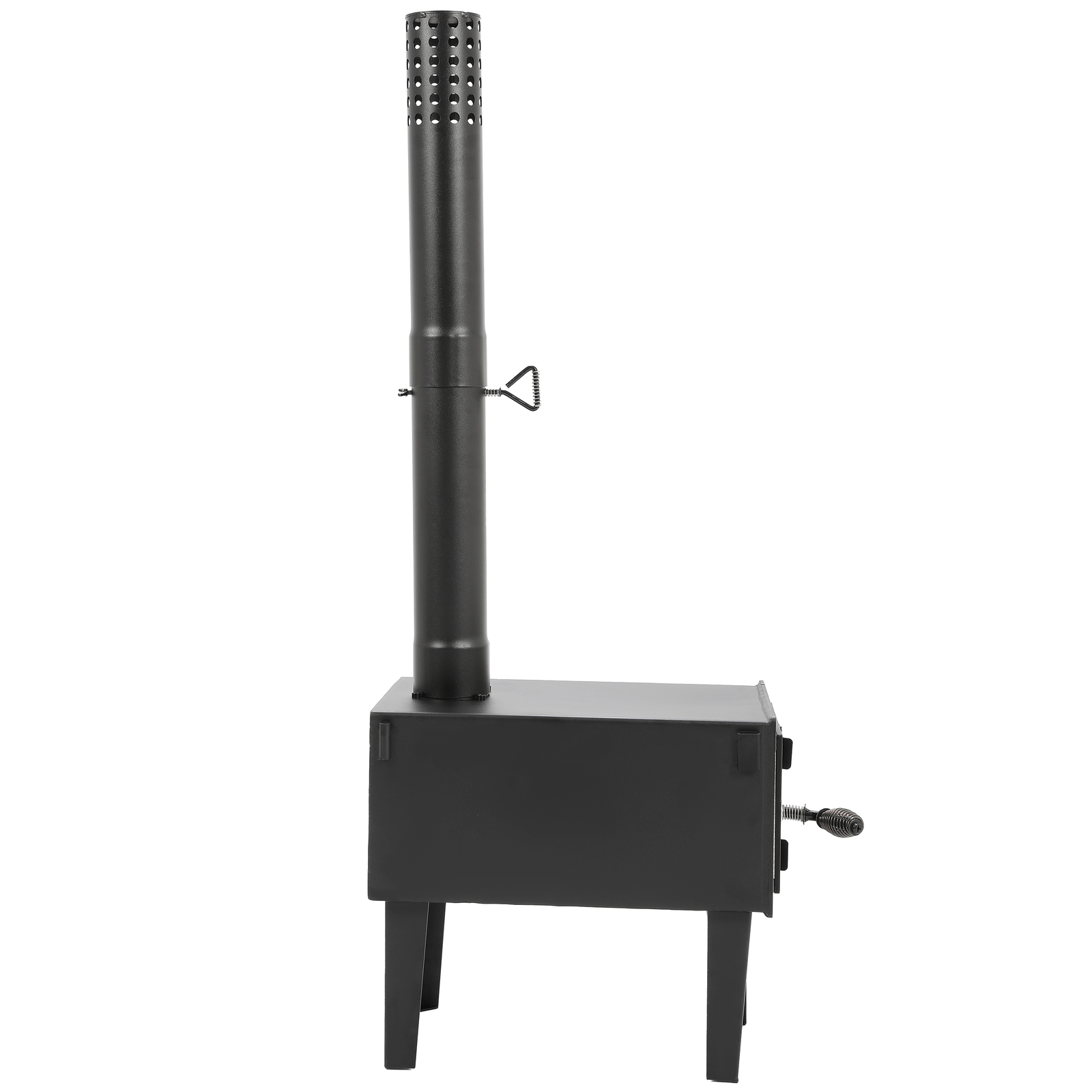 Steel Outdoor Wood Burning Stove for Cooking Hiking with Chimney Pipe Portable