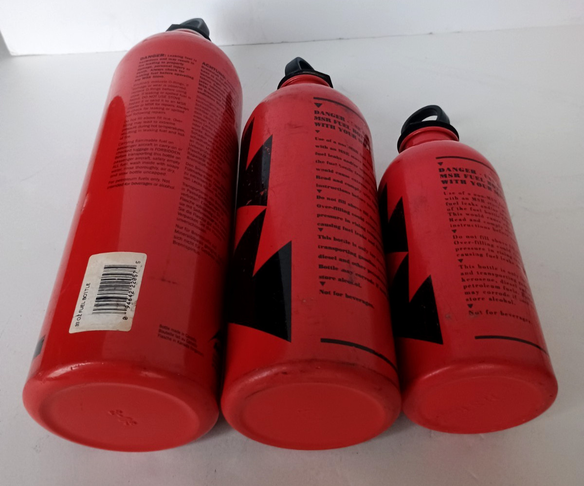 MSR WhisperLite Stove 3 Fuel Bottles Lodos Coffee Grinder Glacier Mess Kit Camp