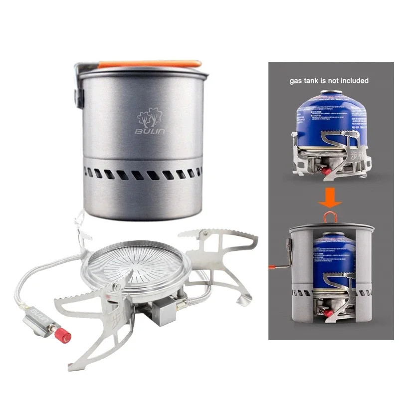 Bulin Outdoor Gas Stove Folding Cooking Furnace Camp Cookware Split Gas Furnace