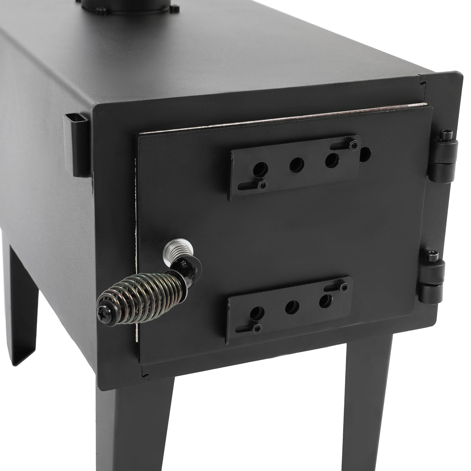 Steel Outdoor Wood Burning Stove for Cooking Hiking with Chimney Pipe Portable