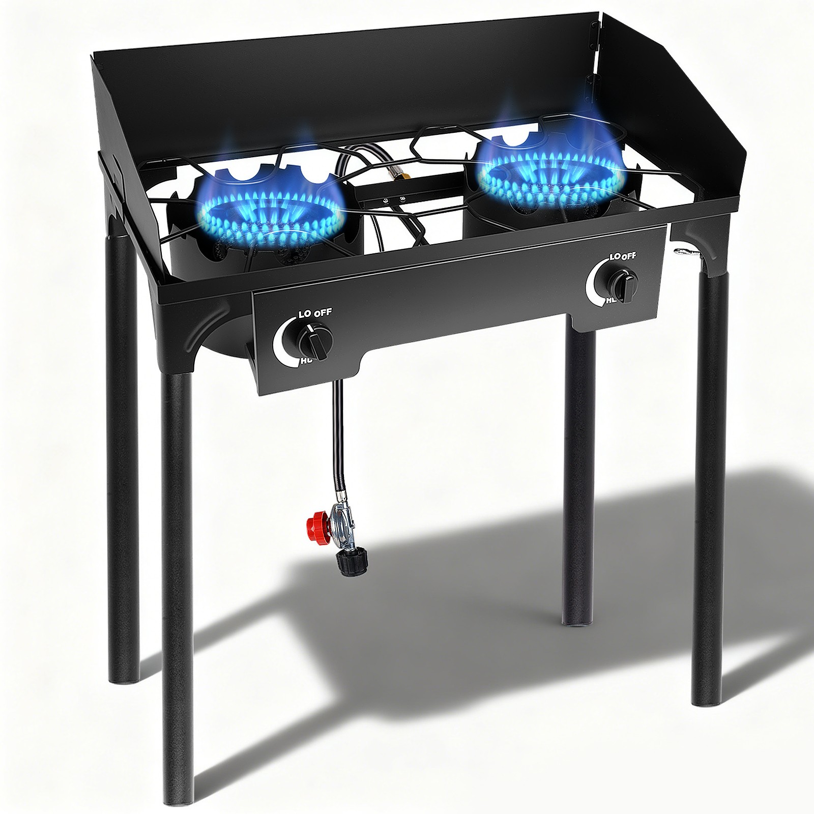 Portable Propane 150,000-BTU 2 Burner Gas Cooker Outdoor Camping Stove Grill