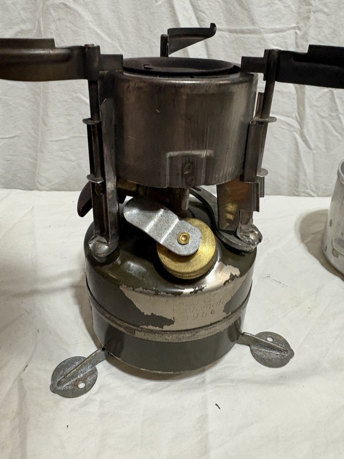 Rogers Akron Ohio 1952 U.S. Military Camp Stove Canister& Stove No.1966 UNTESTED