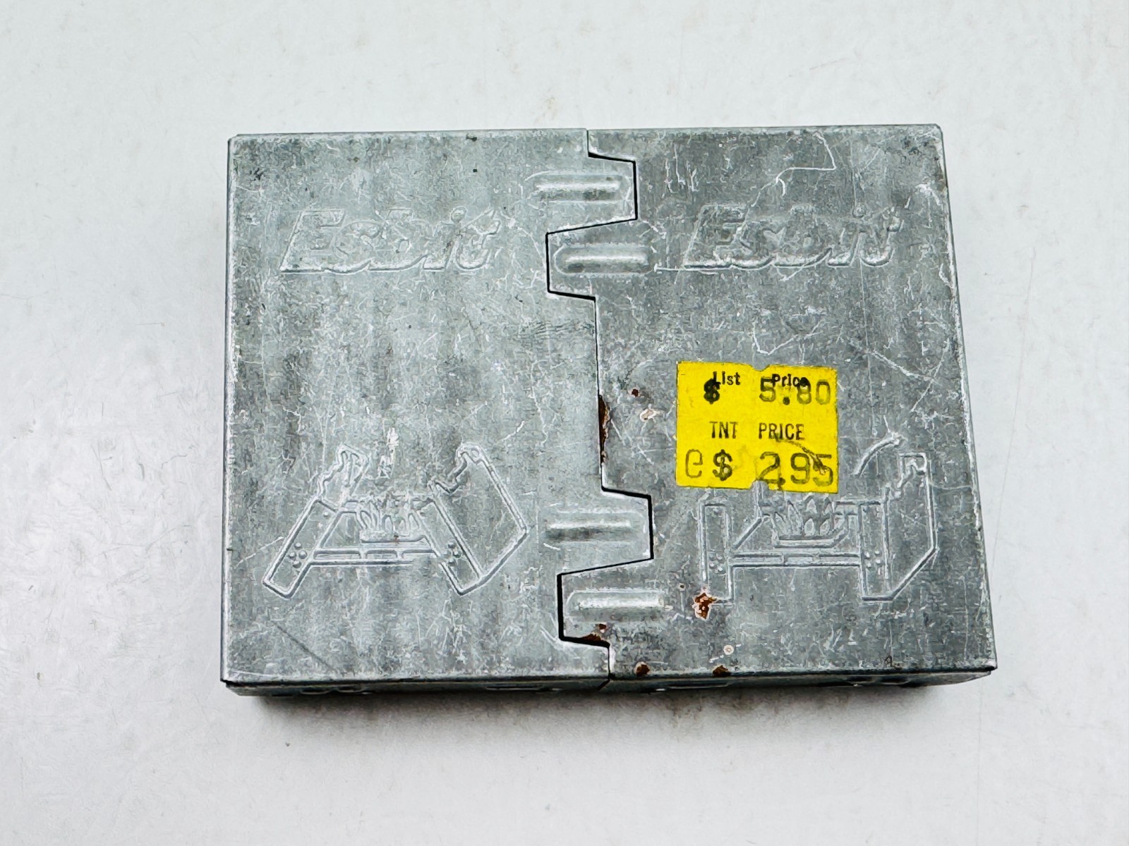 Vintage Esbit Folding Pocket Stove West Germany Steel D.R.P. Solid Fuel Heater