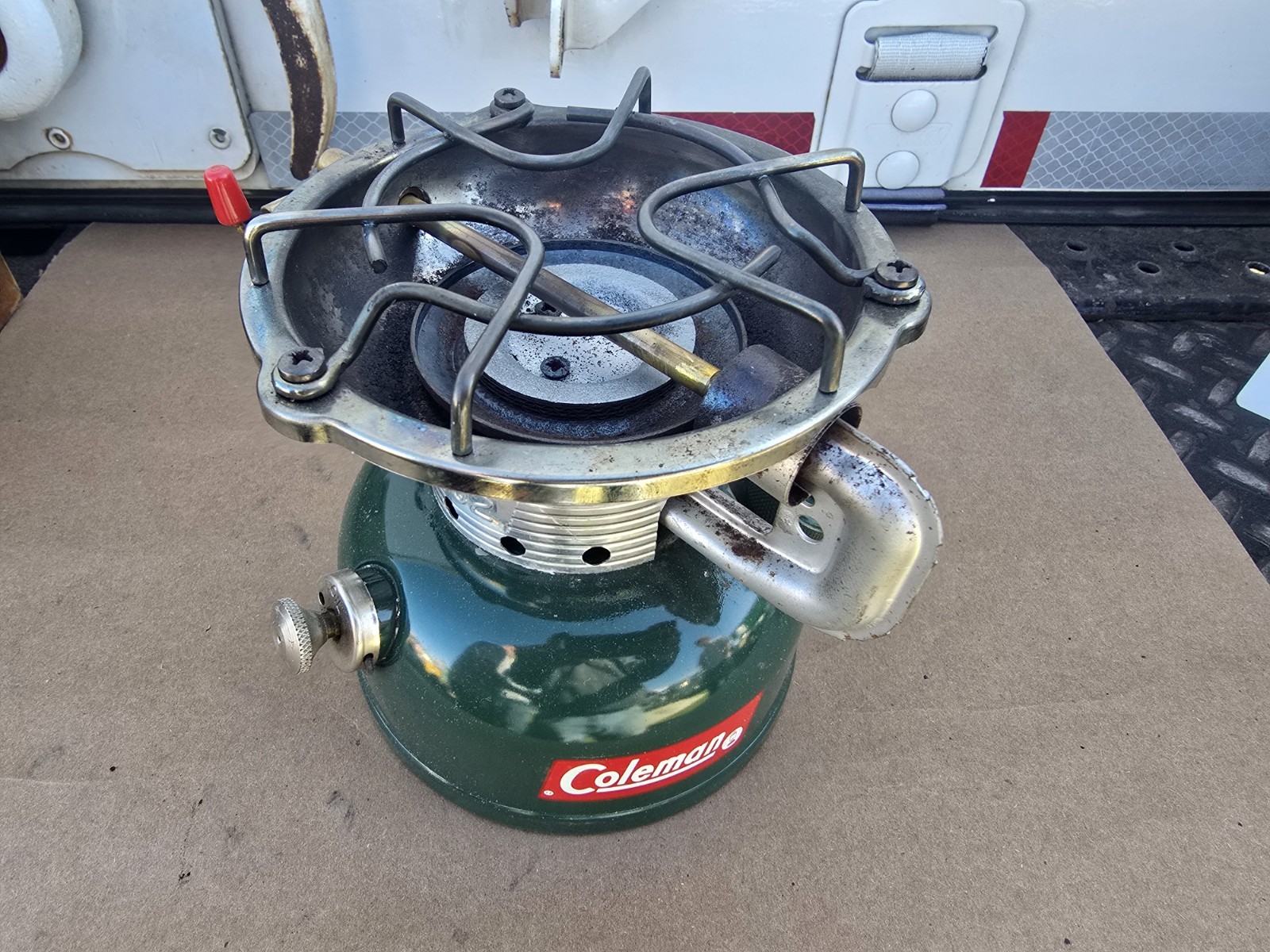 Vintage Coleman 502 Sportster Stove 12-1964 Single Burner Camp Stove Untested