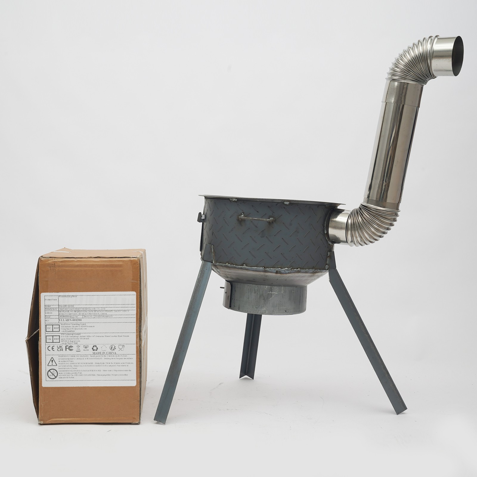 Multifunctional Portable Wood Burning Stove for Camping and Outdoor Cooking