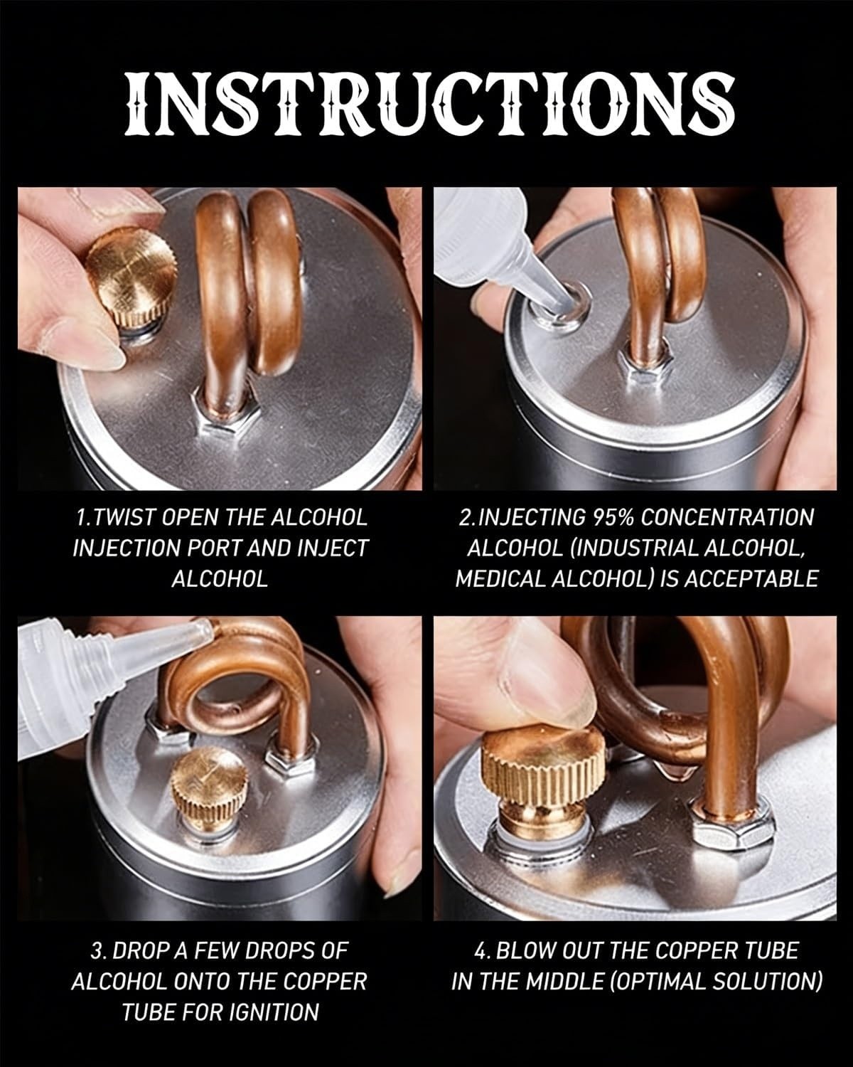 Ultra-light And Portable Aluminium Alloy Alcohol Stove, Retro Color Mini Stove