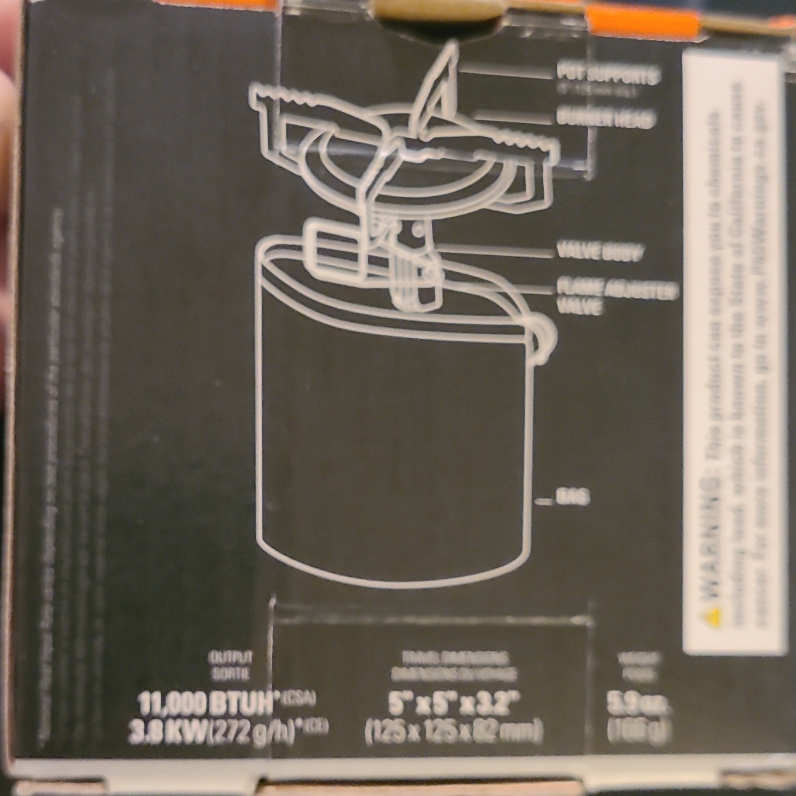 GSI Glacier Camp Stove Canister Gas Silver Stainless Steel Portable 11000 BTU