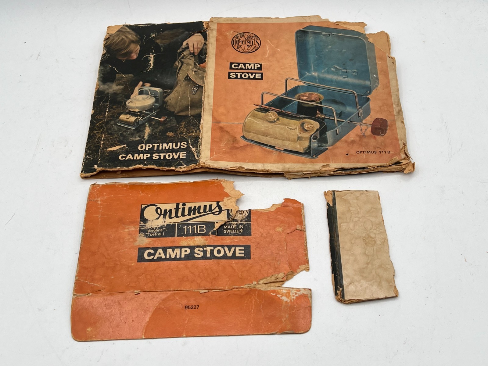 Vintage Optimus 111B Portable Camp Stove White Gas Backpacking Camping – Sweden