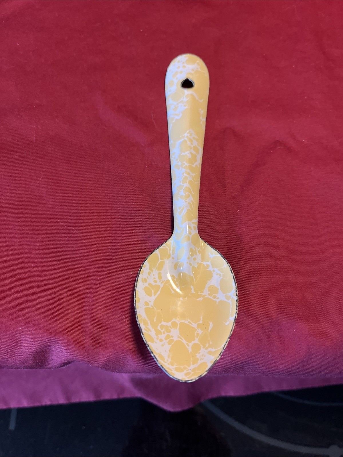 Enamel Camping Plate Serving Spoons & Crow Canyon Spoons Mixed Lot of 6 GUC