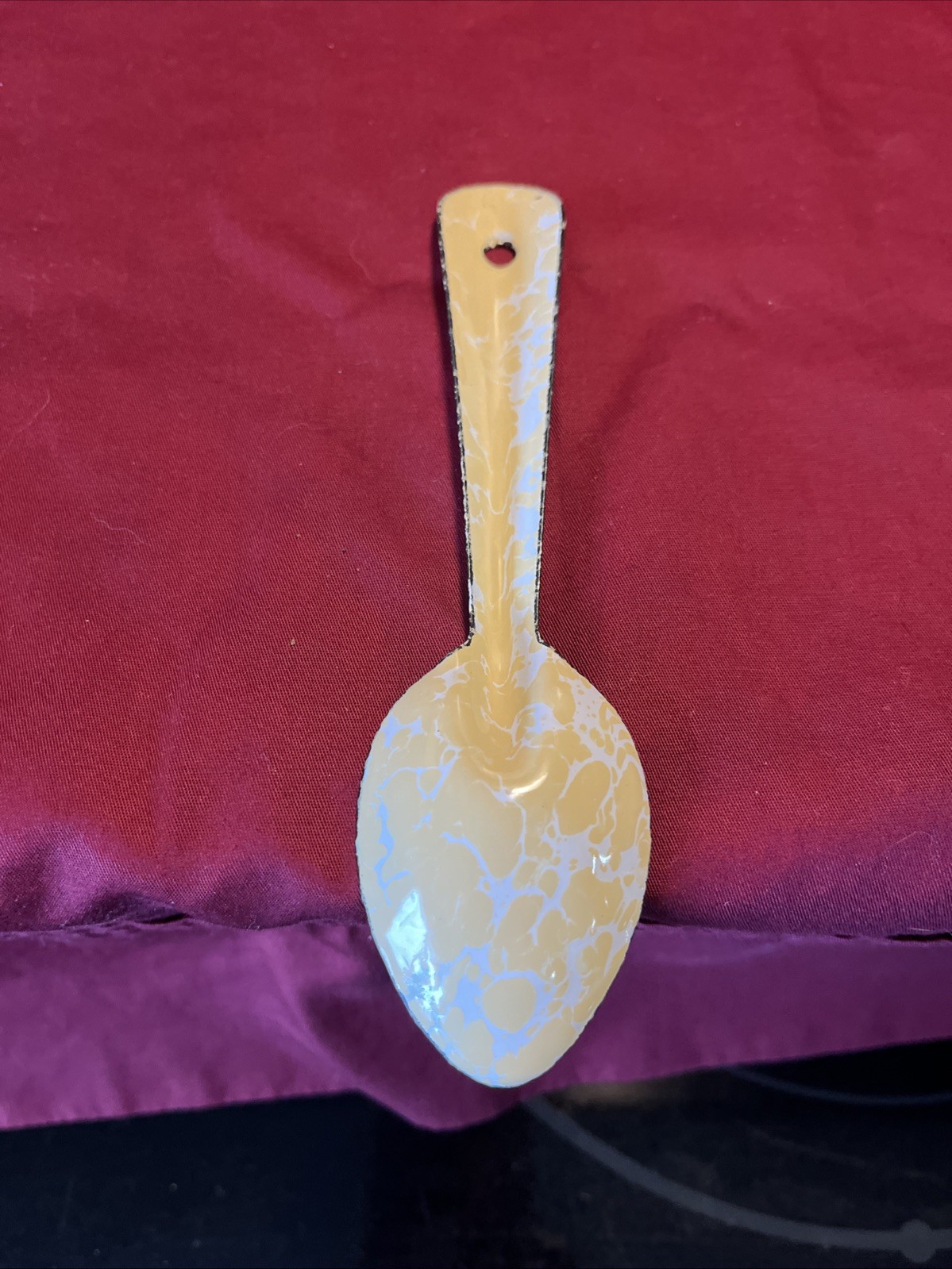 Enamel Camping Plate Serving Spoons & Crow Canyon Spoons Mixed Lot of 6 GUC