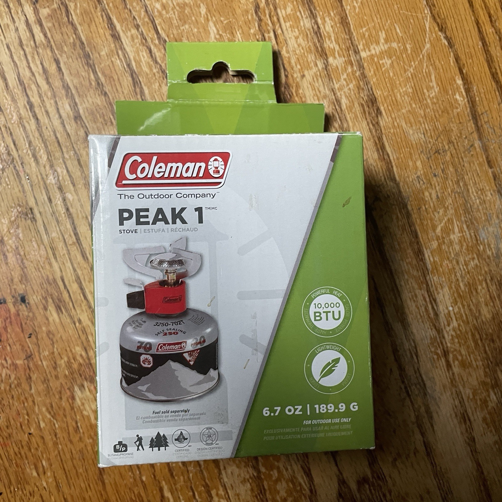 NEW Coleman Peak One 1 Single Burner Backpacking Butane/Propane Camp Stove
