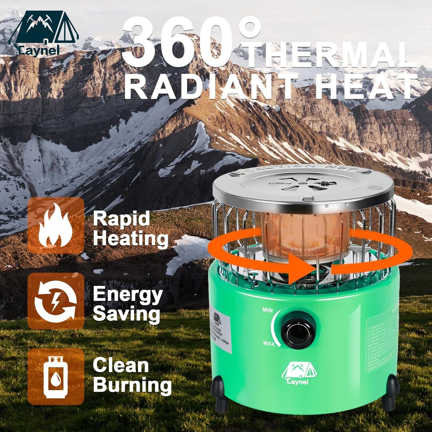 Propane Heater Indoor Gas Stove Equipment for Outdoor Household Portable 2 in 1