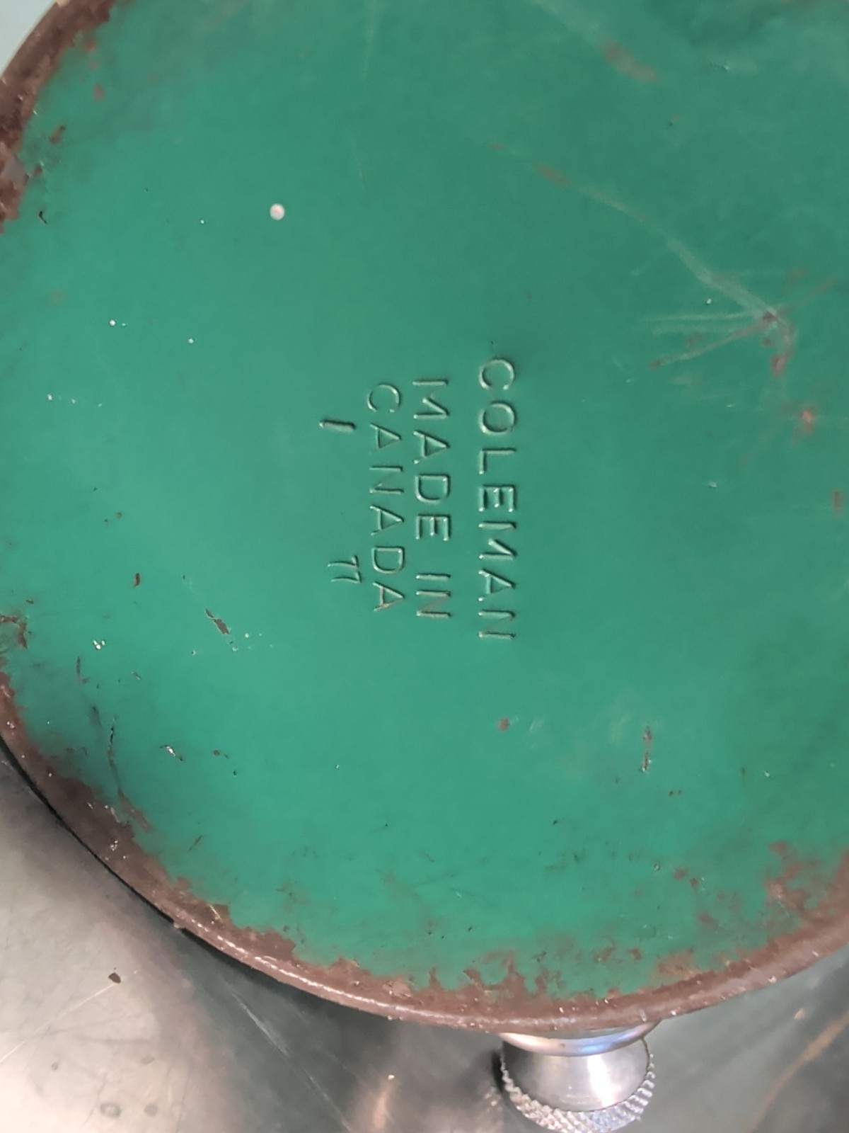 Coleman Peak 1 Lightweight Backpack Stove #576 Dated 1/77 Made Canada