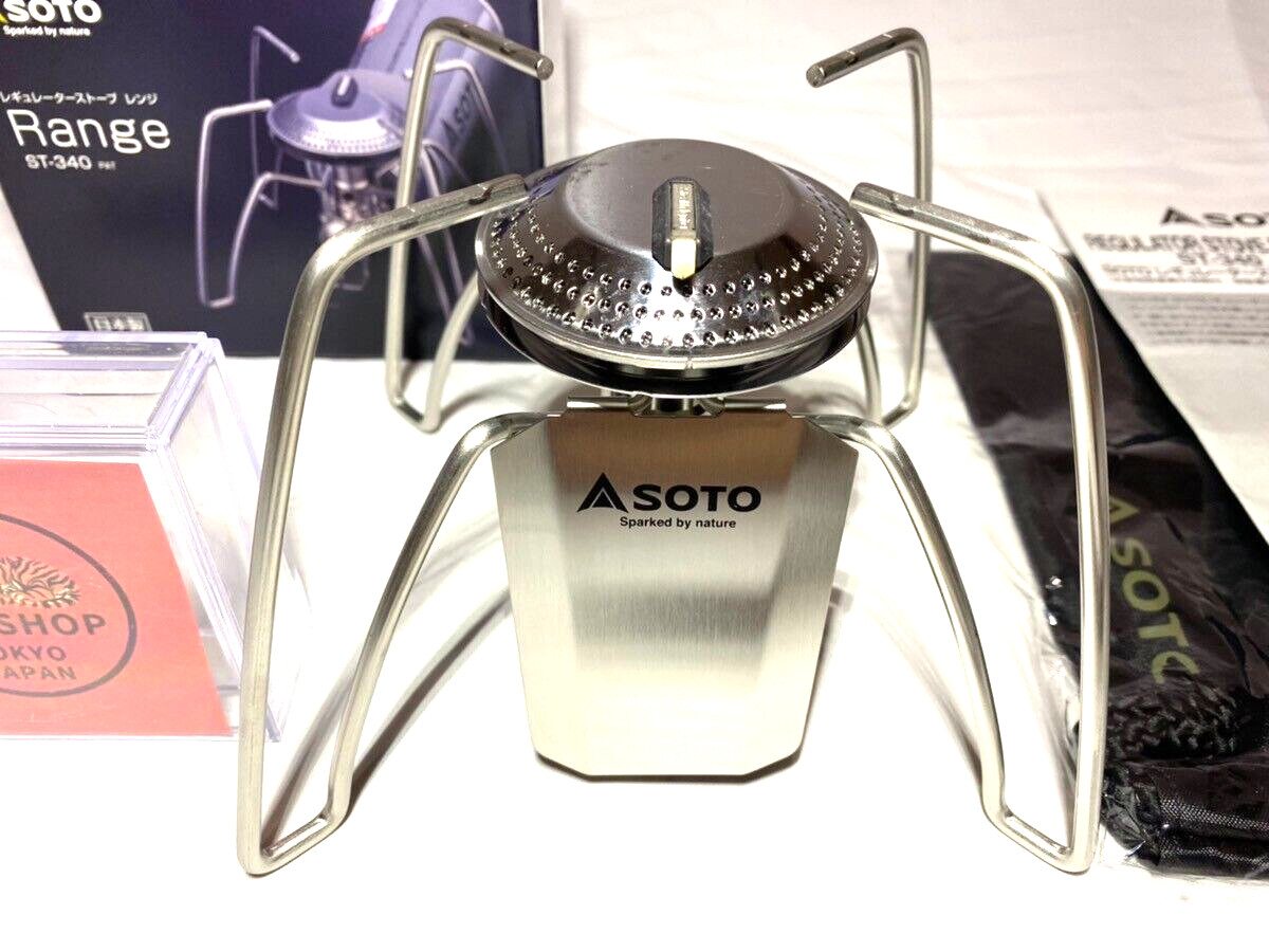 SOTO Regulator Stove Range ST-340 Silver Compact Cassette Gas Stove camp outdoor