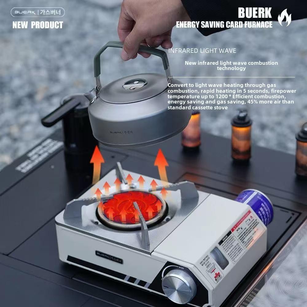 Buerk Camping Infrared Stove Outdoor Tactics Stove Portable Furnace Windproof in