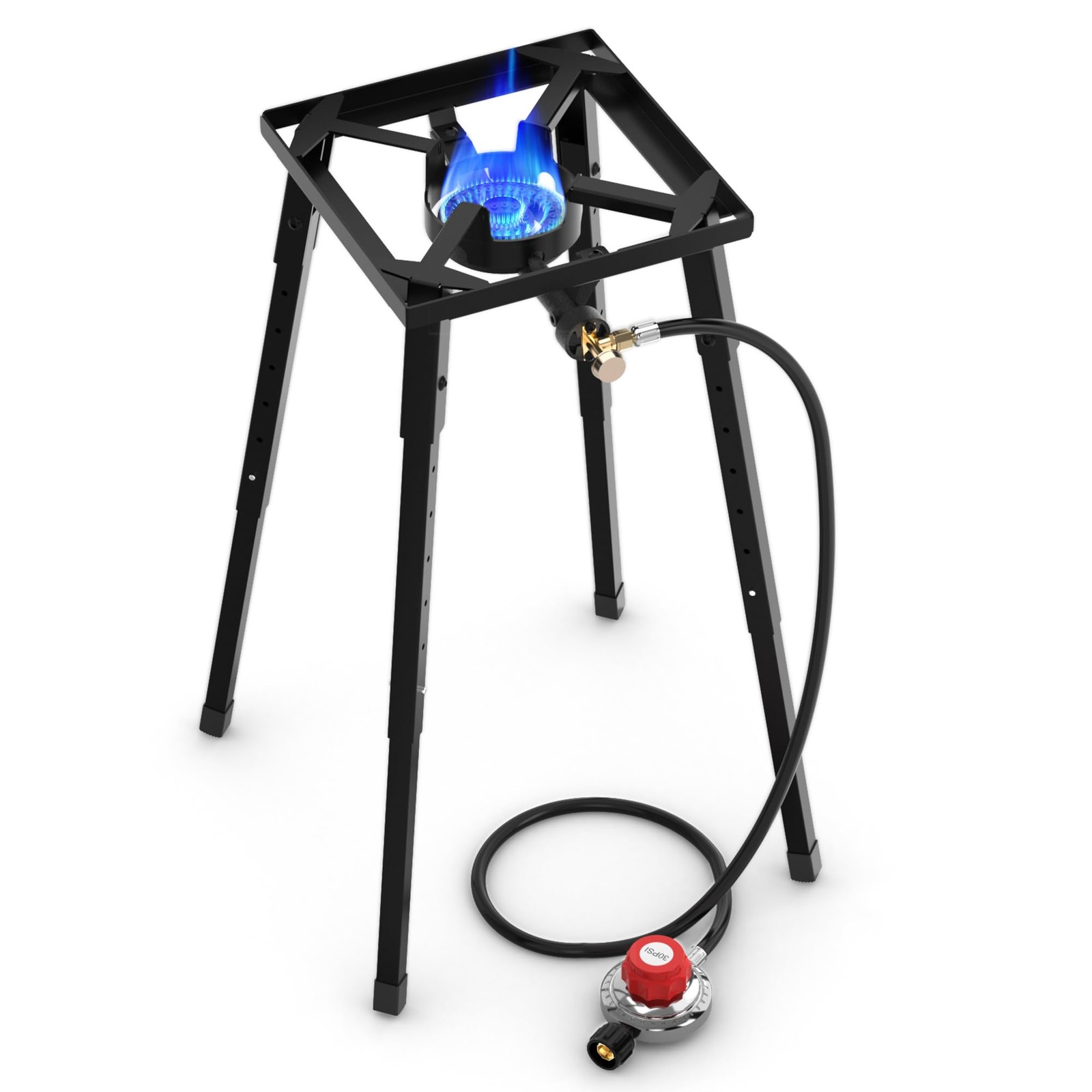 Nelyrho High Pressure Single Burner Propane Stove M, Black