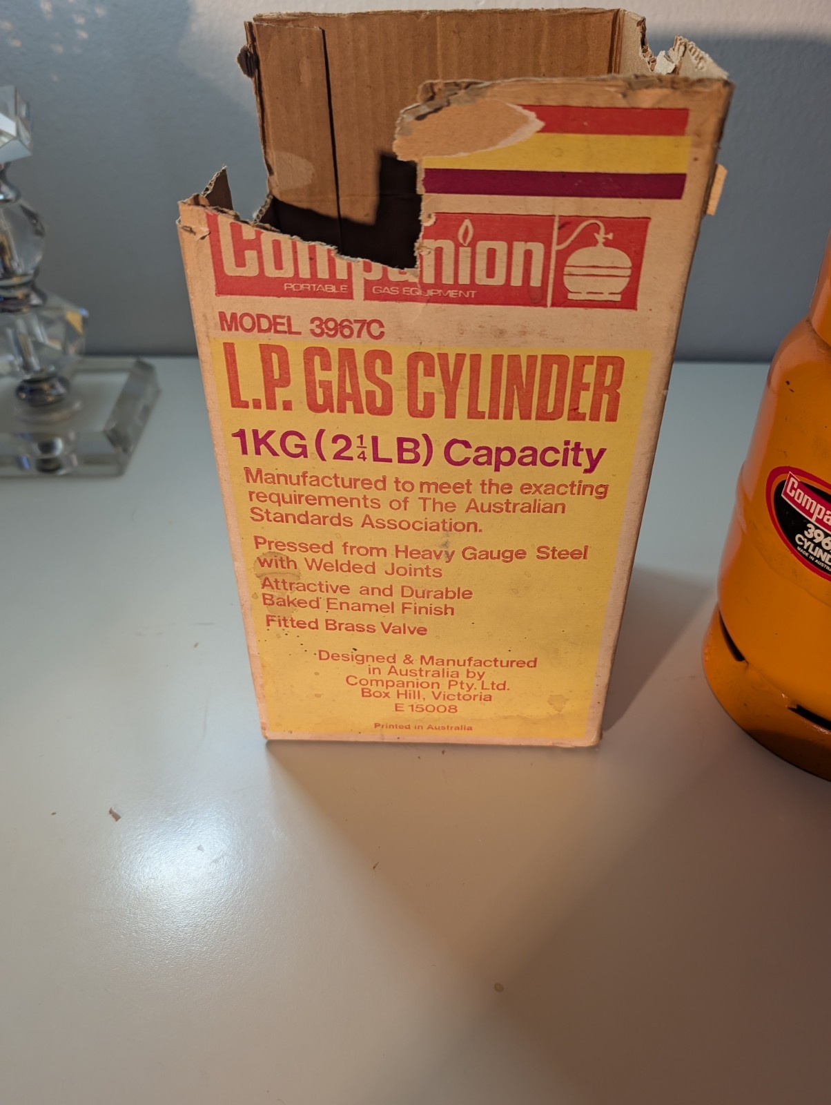 Companion MINI LP GAS Tank 3967c In Original Box RARE