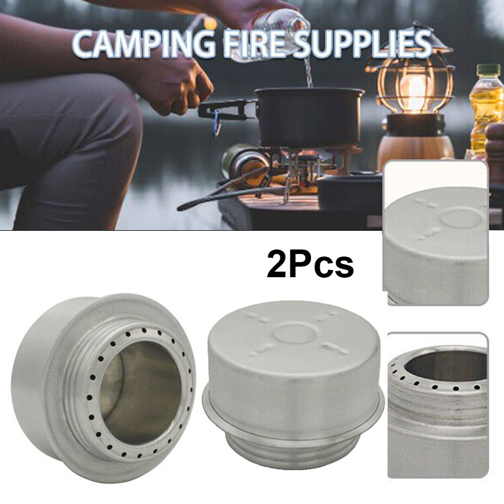2Pcs Alcohol Stove Camping Portable Burner Outdoor Backpacking Cooking BBQ Tool