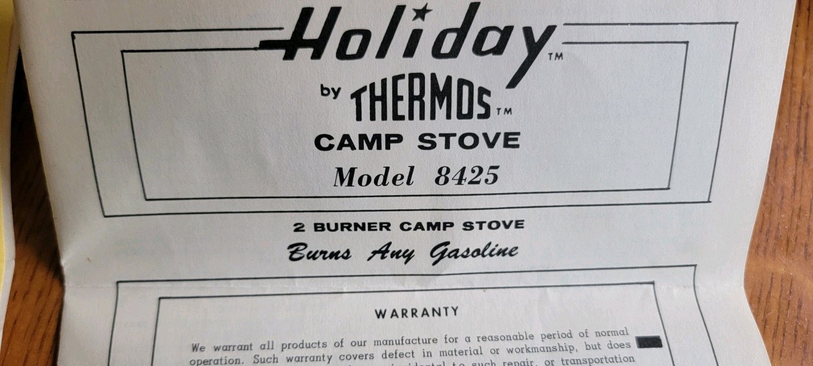 Vintage Thermos Camp Stove Model 8425 Two Burners W/ Manual Very Clean,new